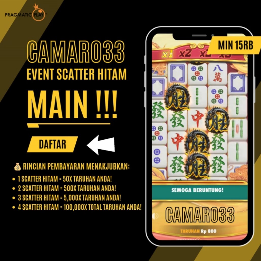 Camaro33: Zona JP Slot Scatter Hitam Mahjong Wins 3, Siap Kaya Mendadak!